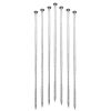 8PC 12inch Strong Fixation, Threaded Steel Ground Screws. Versatile for Pipe and Tent Fixing. Durable and Windproof.