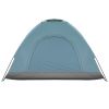 3-4 Person Camping Dome Tent Blue