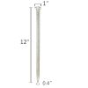 8PC 12inch Strong Fixation, Threaded Steel Ground Screws. Versatile for Pipe and Tent Fixing. Durable and Windproof.